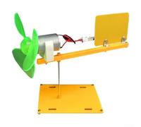 Kit Modello per turbina Eolica DIY con Luce LED Rossa Kit Modello | Luce LED rossa F5, si accende col per vento, materiale plastico e metallo, età 6+, istruzione passo-passo