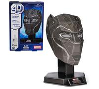 Kit modello puzzle 3D 4D Build Marvel Black Panther con supporto, 82 pezzi | Decorazione da scrivania Wakanda Forever Black Panther | Puzzle 3D p