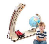 Kit Modello Scientifico - Set Di Produzione Di Modelli Di Satellitare In Legno, Hand Craft Costruzione Progetto Giocattoli Kit per Bambino Bambino Bambino Teenager Girl Boy, Puzzle Di Costruzione in