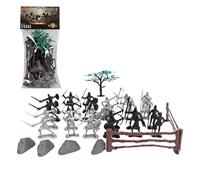 Kit modello soldato romano, set di figure di soldato romano, artigianato figure da ufficio, modello di statuetta medievale, piccola action figure per la decorazione della casa, modello