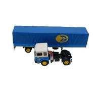 Kit Modello Trasportatore In Lega 1:43 Per Saviem PS30 1977 Container Truck Tractor Trailer Metal Giocattoli Metal Vehicles non RC
