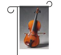 Kit modello violoncello bandiera da giardino a doppia faccia bandiere di benvenuto 30 x 45 cm decorativo piccolo cortile bandiera banner decorazione per esterni patio prato portico fattoria