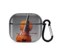 Kit modello violoncello Bluetooth Auricolari Custodia Cover Full Body Protezione antiurto Custodia rigida Supporto Ricarica wireless con portachiavi Regalo personalizzato per AirPods 3