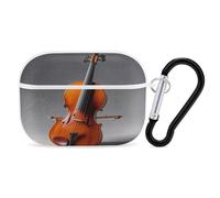 Kit modello violoncello organizer antiurto protettivo Airpods Pro Cover con moschettone clip anti caduta custodia per auricolari per Airpods Pro 2a generazione bianco