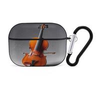 Kit modello violoncello organizer antiurto protettivo Airpods Pro Cover con moschettone clip anti caduta custodia per auricolari per Airpods Pro 2a generazione nero