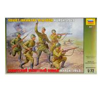 Kit modello Zvezda 8077 fanteria sovietica della seconda guerra mondiale 1:72