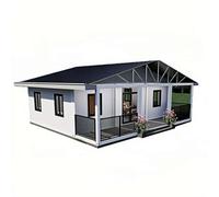 Kit moderno della casa prefabbricata di 7,6/90/10,2 m, casa modulare leggera con portico, ideale per il giardino o la vita del cortile