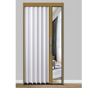 Kit moderno per porta a fisarmonica pieghevole con serratura, porta scorrevole impermeabile per bagno, lavanderia, armadio, cucina, cortile, garage, cantina