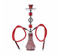 Kit Moderno Shisha Narghilè, 2 Tubo Narghilè, Design Portatile Moderno Shisha Narghilè Kit Con Accessori Narghilè Per Uso Domestico E Partito red
