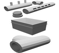 Kit Modifica Acquaponica per Sistema Acquario Juwel 180 Parti Stampate 3D