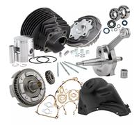 KIT MODIFICA CILINDRO 130 ALBERO MOTORE CAMPANA 27-69 CUFFIA APE 50 Cono 20
