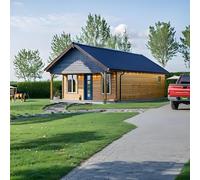 Kit modulare Guest House - Casa contenitore espandibile da 6,1 m/12,2 m con terrazza | Piccola casa prefabbricata moderna per cortile | Villa di lusso con bagno