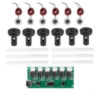 Kit modulo driver nebulizzatore a 6 ugelli compatibile con alimentatori DC 5 V e progettato per l'uso con gruppi umidificatori standard