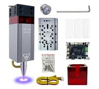 Kit modulo laser di potenza ottica 10W con assistenza ad aria e protezione magnetica per gli occhi insieme,80W testa laser LASER TREE doppio punto ultra-fine compresso per macchina incisore,12V
