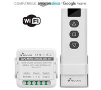 KIT MODULO PER TAPPARELLE WIFI SMART TUYA CON TELECOMANDO -NVS-MINICURTAIN-WR-KIT NIVIAN