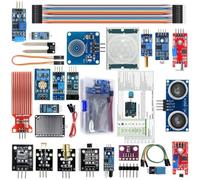 Kit modulo sensore 22 in 1 per Arduino R3, per Nano, per Mega 2560, per Raspberry Pi, elettronica fai da te Starter Set con sensore di temperatura, umidità, luce, suono, sensori a infrarossi per