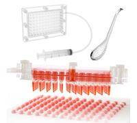 Kit molecolare per gastronomia professionale per produttore di caviali, kit Easy Caviar Maker Box rimovibile per caviar Box Kit sferizzazione 96 fori Roe salsa con cucchiaio da siringa per dessert