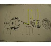 KIT MOLLE GANASCE FRENO POST. PIAGGIO APE 50 TUTTE LE VERSIONI (ORIG. PIAGGIO)