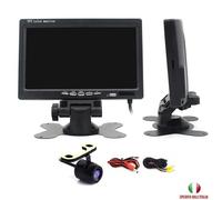 KIT MONITOR 7 POLLICI LCD TELECAMERA RETROMARCIA RETRO CAMERA AUTO CAMION CAMPER
