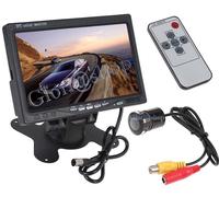 KIT MONITOR 7 POLLICI TELECAMERA A FORMA SENSORE PARCHEGGIO RETROMARCIA AUTO