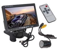 KIT MONITOR 7" POLLICI TFT TELECAMERA 7 LED RETROCAMERA CAMERA RETROMARCIA AUTO