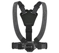 Kit montaggio a morsetto per supporto per clip per tracolla per fotocamera, cinghia toracica magnetica per Vlog, nera