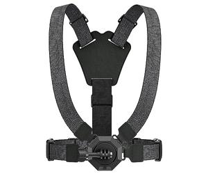 Kit montaggio a morsetto per supporto per clip per tracolla per fotocamera, cinghia toracica magnetica per Vlog, nera