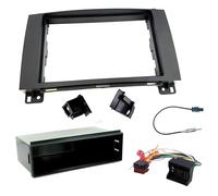 Kit Montaggio adattatore Autoradio, Mascherina 1 DIN / 2 DIN compatibile con Mercedes Benz Classe A, Classe B, Vito, Viano, Sprinter