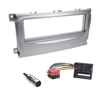 Kit Montaggio adattatore Autoradio, Mascherina 1 DIN compatibile con Ford Focus, C-max, Mondeo, S-max, Transit, Tourneo, Galaxy, Kuga