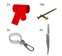 Kit Montaggio Altalena da Giardino 1 Posto