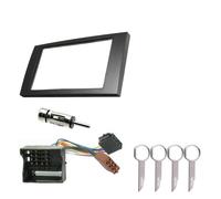 Kit Montaggio Autoradio Per Ford Per Transit Per Fiesta Per Focus Per Galaxy Kit Montaggio Fascia Stereo Doppio DIN Adattatore Cablaggio Surround Pannello Interno Pannello Radio(A)