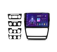 Kit Montaggio Autoradio Per Skoda Per Octavia 2 Per A5 2008-2013 Wireless CarPlay Android Auto Radio Car Intelligent Systems RDS BT DSP Din Autoradio Pannello Radio(V1 Plus (8GB 256GB))