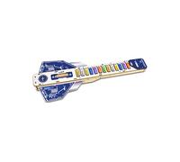 BONTEMPI - Kit di Montaggio Chitarra Elettronica con Componenti in Legno, Unità di Controllo Elettronica, Altoparlanti, 20 Brani Pre-Registrati, 5 Suoni, Volume Regolabile 165x415x50 mm
