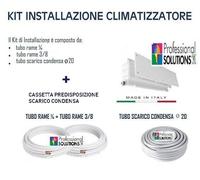 KIT MONTAGGIO CONDIZIONATORE DA 3 MT PREDISPOSIZIONE DA 7000 A 12000 BTU