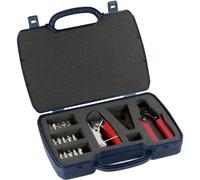 Kit montaggio connettori a crimpare Adatto per Spina F, Cavo coassiale