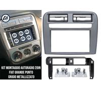KIT MONTAGGIO MASCHERINA AUTORADIO 2 DIN DOPPIO DIN (18cmx10cm)FIAT GRANDE PUNTO