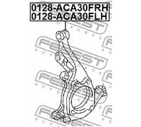 Kit montaggio pastiglie freno Assale anteriore Sx 0128-ACA30FLH FEBEST per LEXUS