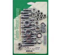 Kit Montaggio Pedana e Staffa Posteriore 91-05 Dyna Cromato Gardner-Westcott