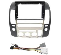 Kit Montaggio Per Cruscotto Autoradio Android Con Adattatore Per Nissan Per Navara D40 Per Frontier Per Pathfinder 2004-2014 9 Pollici 22,86 Cm(Full Set black sliver)
