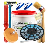 Kit montaggio pneumatici 10 pezzi 5 kg pasta di montaggio 6 kg pesi adesivi s...