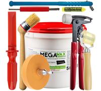 Kit montaggio pneumatici 9 pezzi 5 kg pasta di montaggio pennello raschietto ...