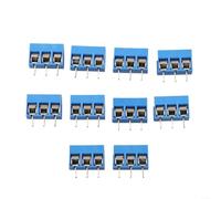 Kit morsettiera KF301-3P a 3 pin da 5,08 mm per lo sviluppo di schede PCB e dispositivi di comunicazione elettronica, 10 pezzi