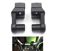 Kit morsetto di montaggio per riser manubrio moto Morsetto universale da 7/8 "22mm 1/8" 28mm (Nero)