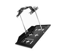 Kit Morsetto Porta Batteria per Auto Universale in Ferro, Kit di Morsetti per il Settore Automobilistico, Marino, Regolabile, Nero, 135-190 Mm, Larghezza 34,2 X 20 cm.