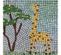 Kit Mosaico Fai da Te, 20x20cm, Giraffa