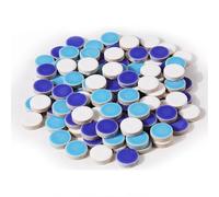Kit Mosaico Fai Da Te Piastrelle Ceramica Multicolor 200g 90 Pz(Blue Mixed)