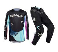 Kit Motocross Fox Racing 180 Pantaloni E Maglia - HELLO FUTURE BLACK