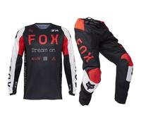 Kit Motocross Fox Racing 180 Pantaloni E Maglia - RACE SPEC ROSSO FLUORESCENTE