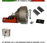 KIT MOTORE 220 V CON SELETTORE PER SERRANDA AUTOMATICA FORZA DI TRAZIONE 130 KG