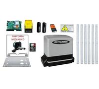Kit Motore Automazione Cancello Scorrevole Automatico 6 Mt Cremagliera Zincata